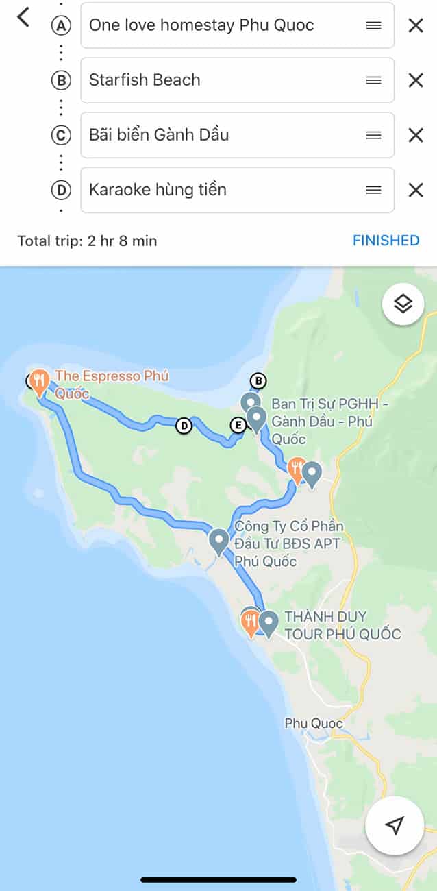 Circuit itinéraire île de Phu Quoc