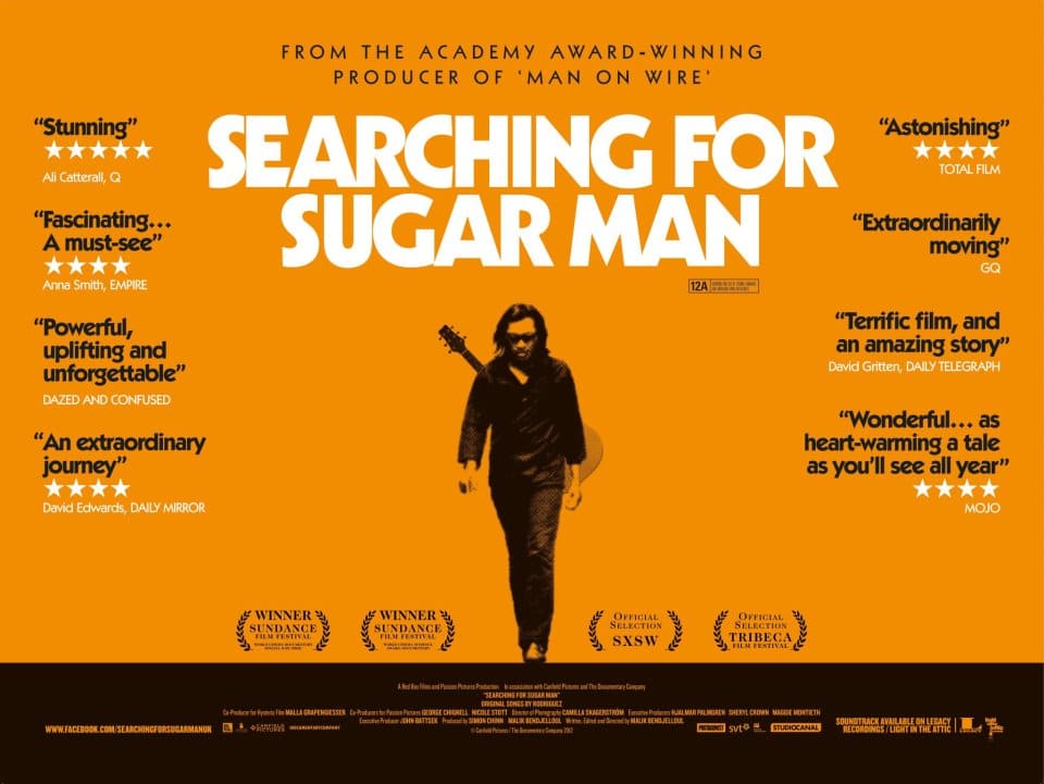 film sur le voyage et la musique : searching for sugar man