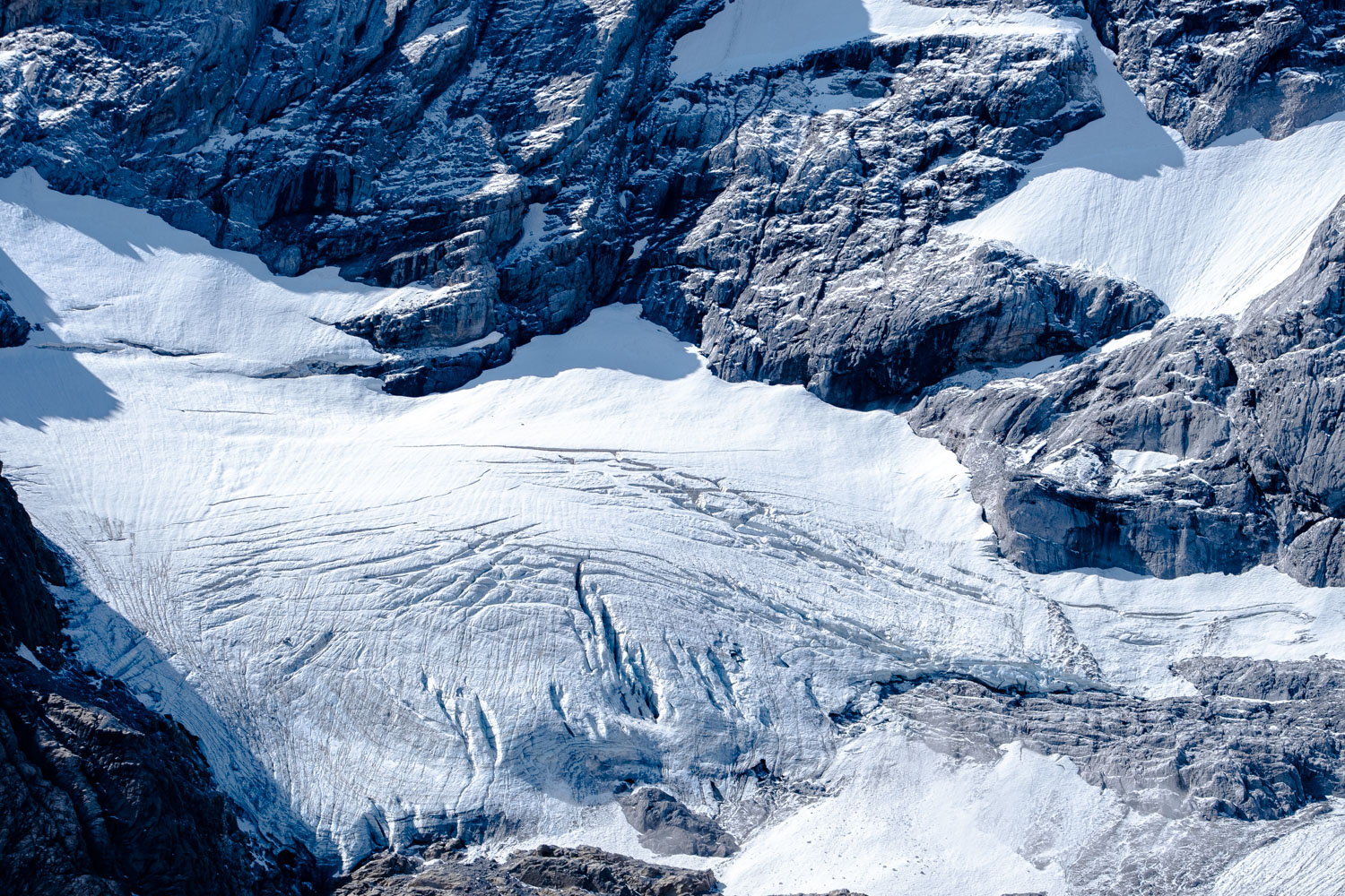 Glacier du Mont Perdu vu depuis le cirque d'Estaubé