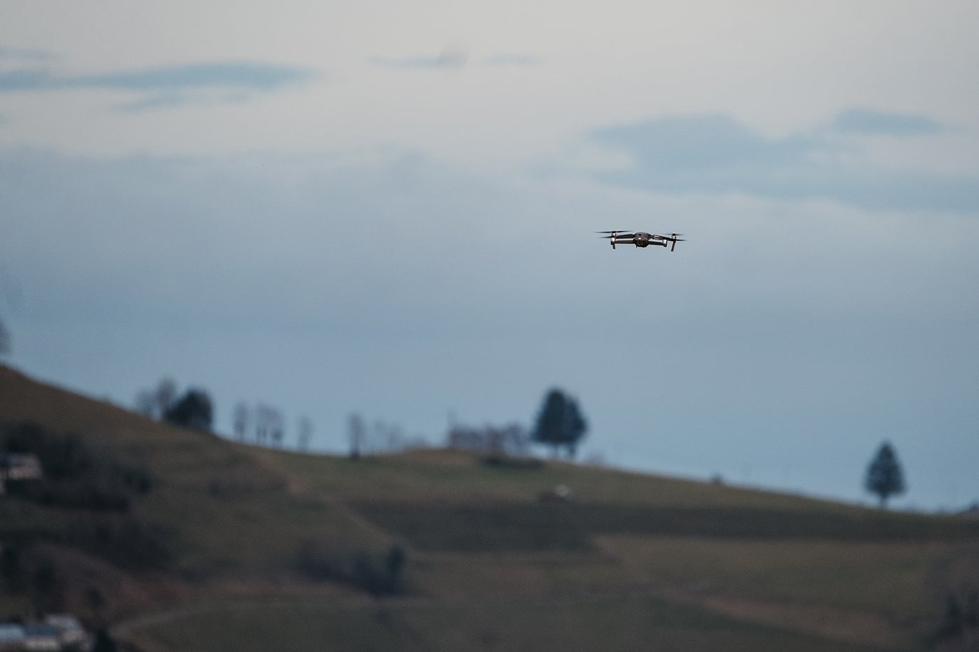 décollage drone en montagne