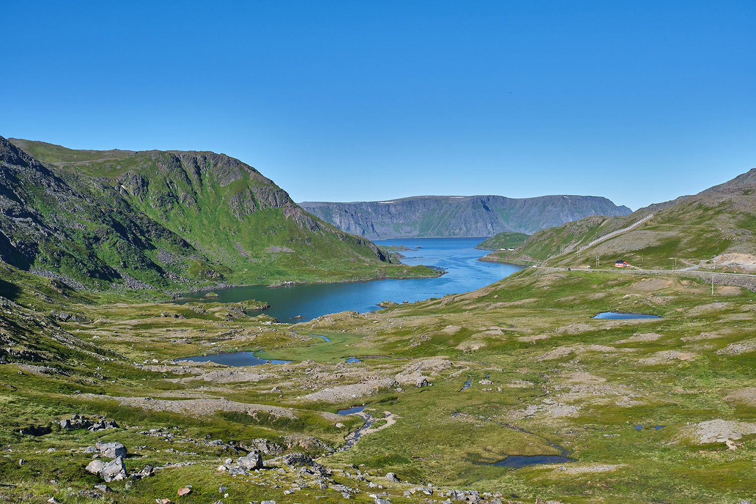 Paysage du cap nord en Norvège