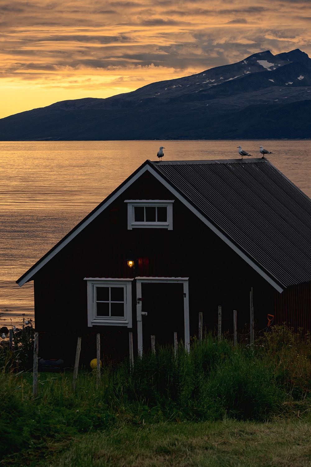Cabane alpes de lyngen Norvège nord