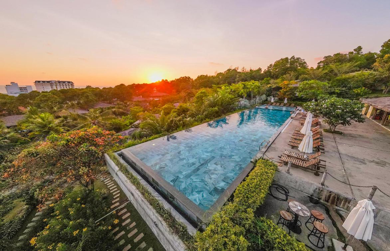 Logement hôtel avec piscine à Phu Quoc