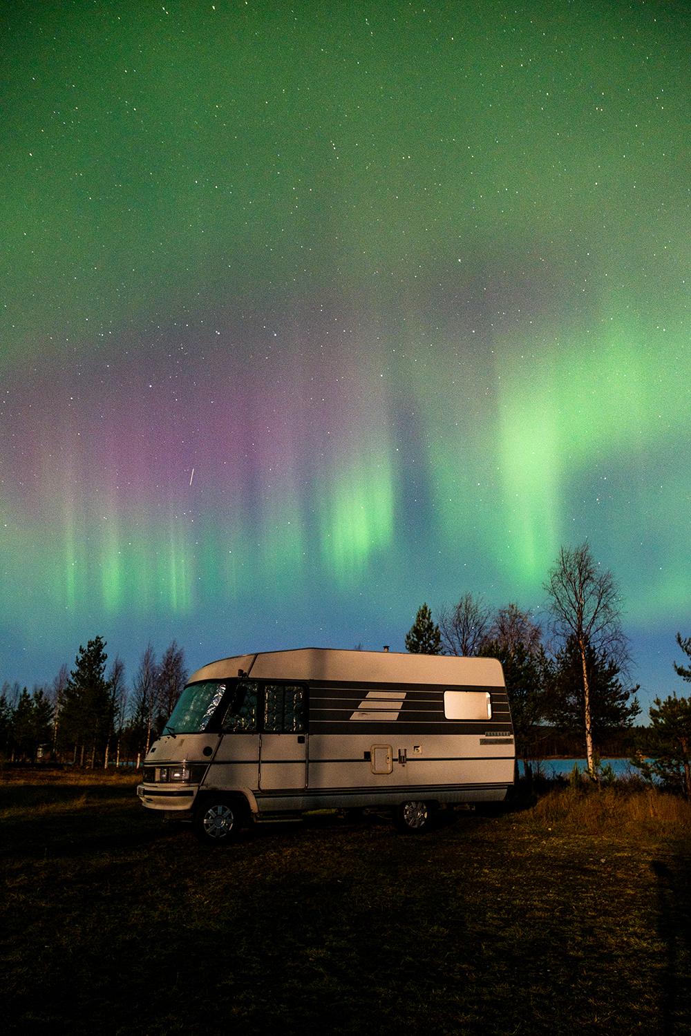 Road trip Europe camping-car aurores boréales