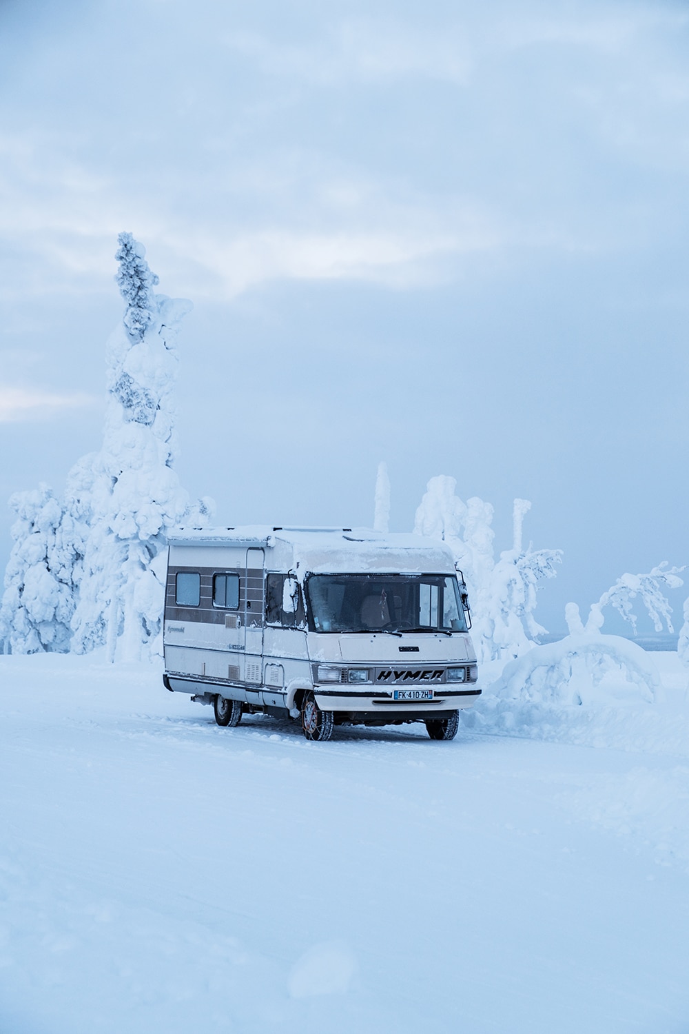 Voyage en Laponie en hiver en camping-car