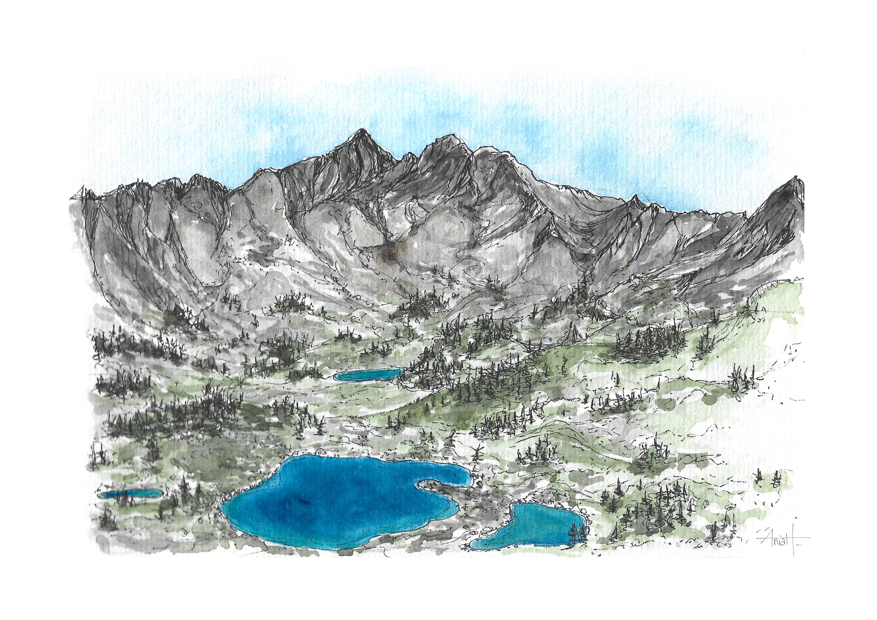 Paysages à l'aquarelle
