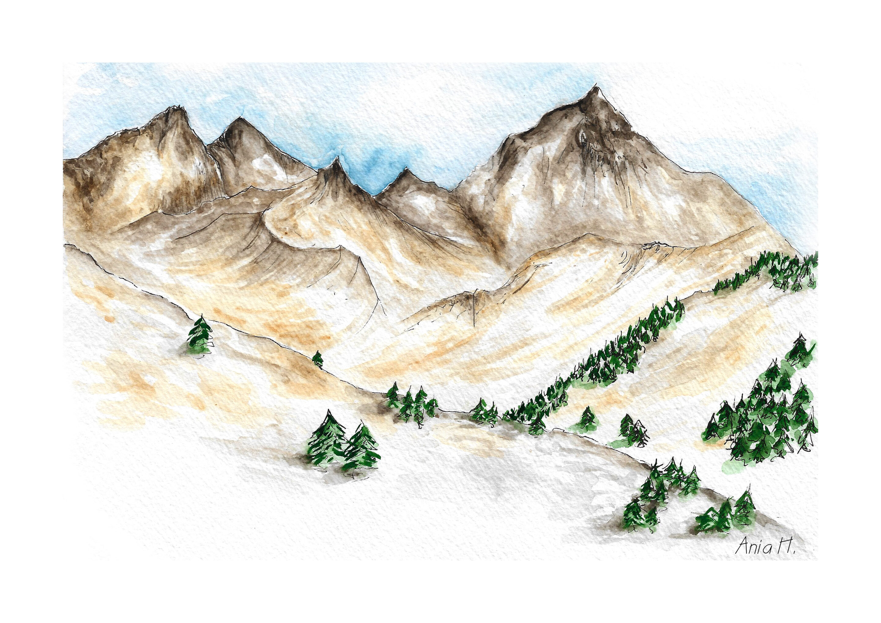 Illustratrice montagne